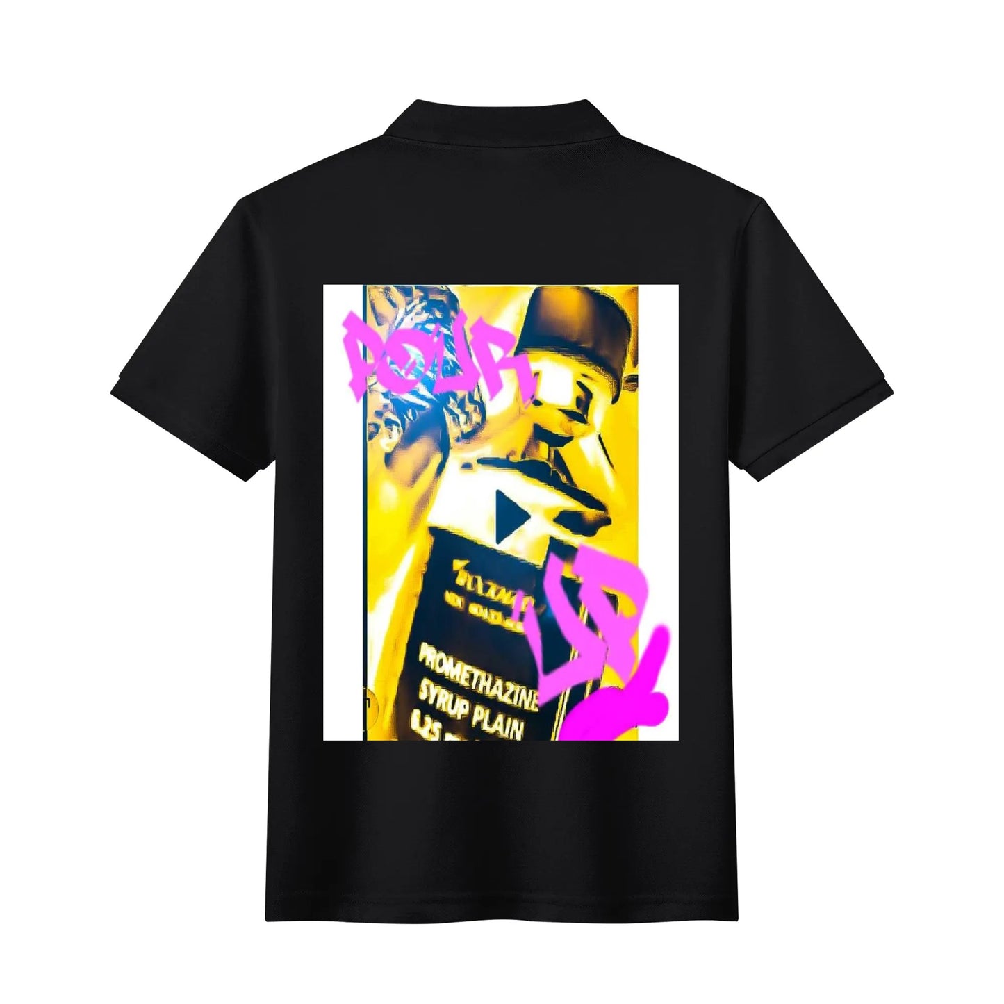 Unisex Adult Half printed Cotton Polo Shirt