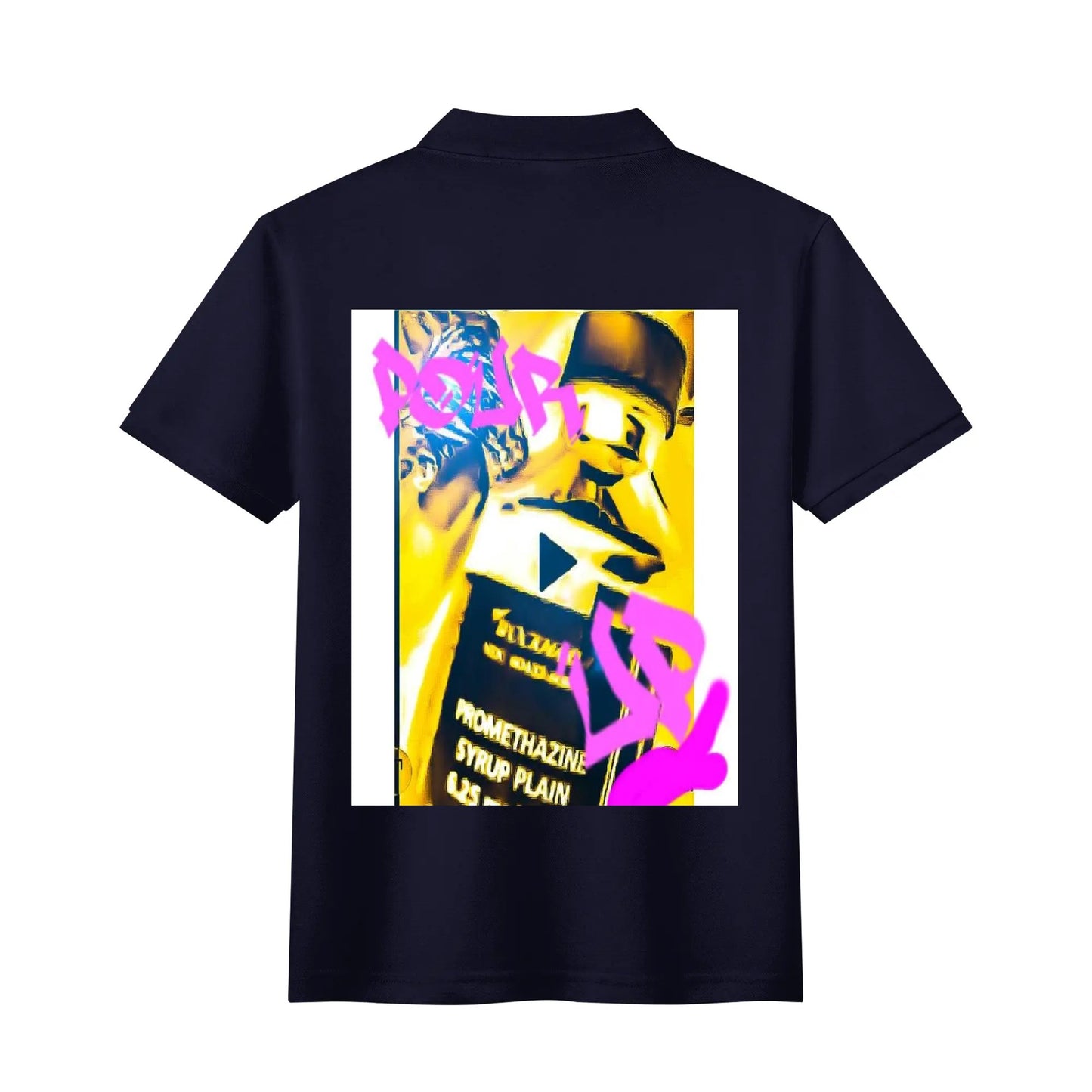Unisex Adult Half printed Cotton Polo Shirt