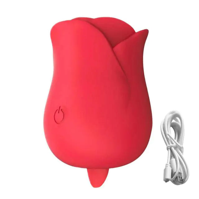 Rose Shape Tongue Vibrator