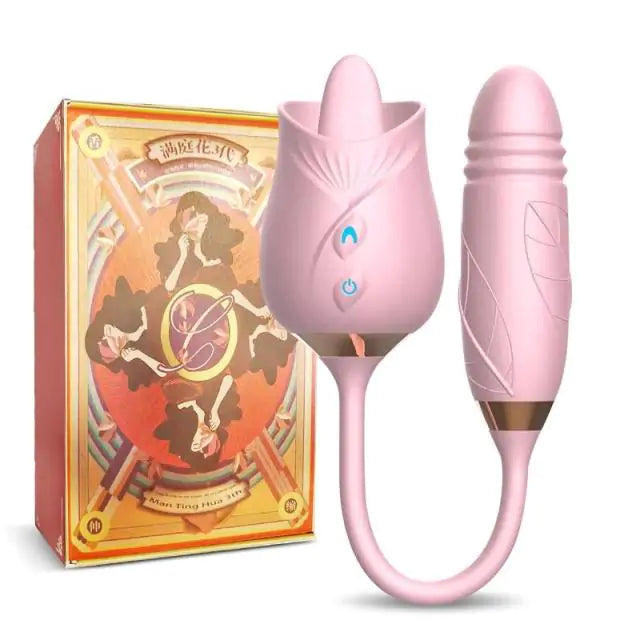 Rose Shape Tongue Vibrator