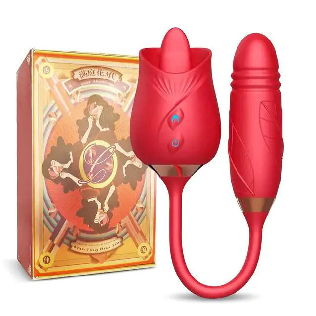 Rose Shape Tongue Vibrator