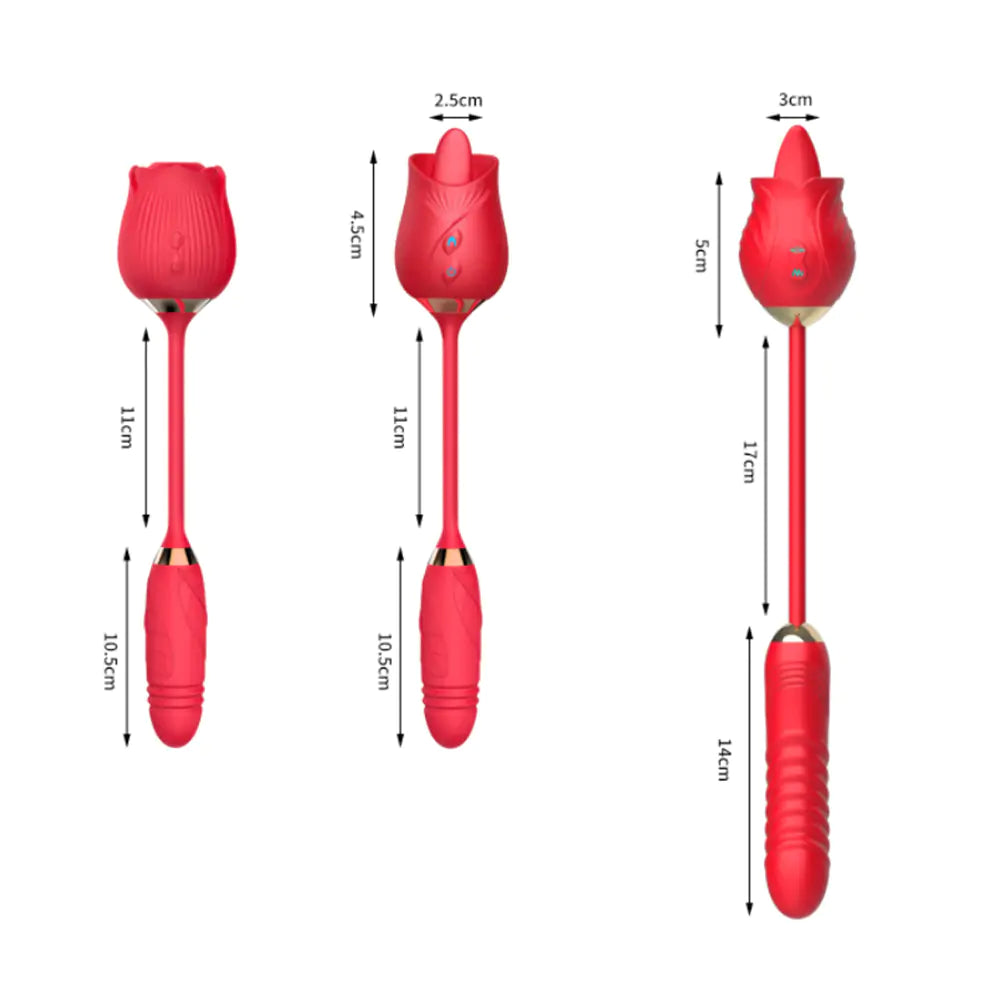 Rose Shape Tongue Vibrator