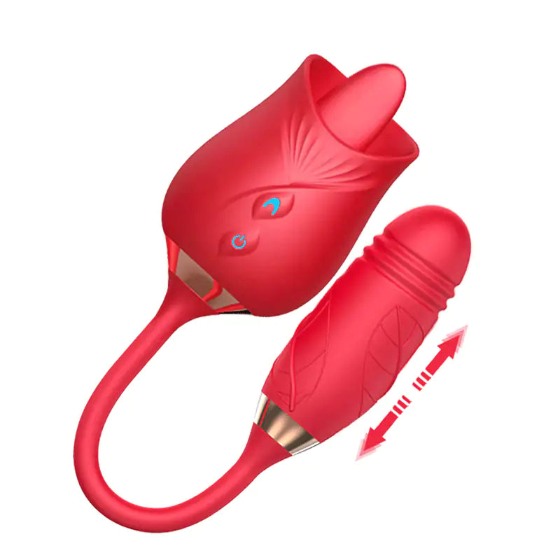 Rose Shape Tongue Vibrator
