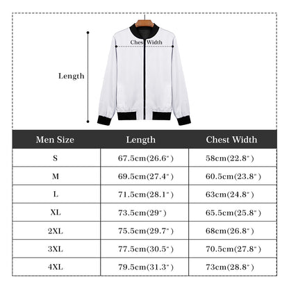 MindFrame P Mens All Over Print Zip Bomber Jacket