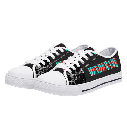 Womens Low Top Canvas Shoes - Customized Tongue
