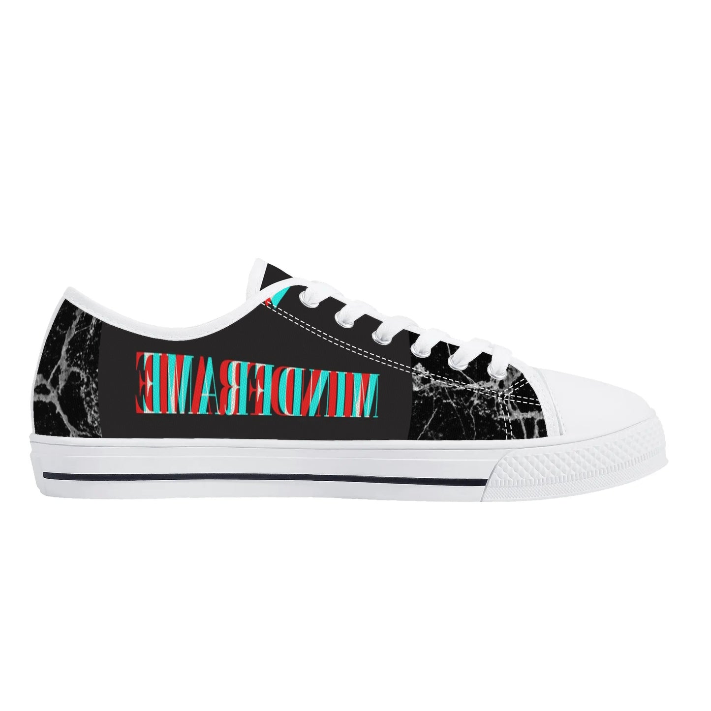 Womens Low Top Canvas Shoes - Customized Tongue