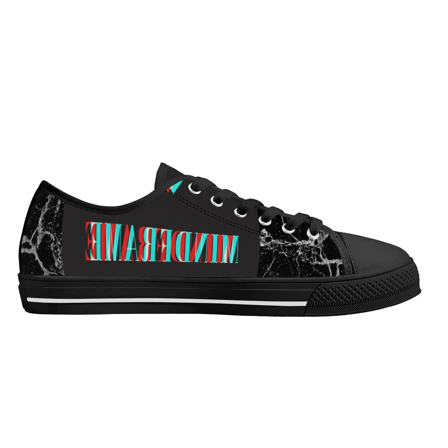 Womens Low Top Canvas Shoes - Customized Tongue