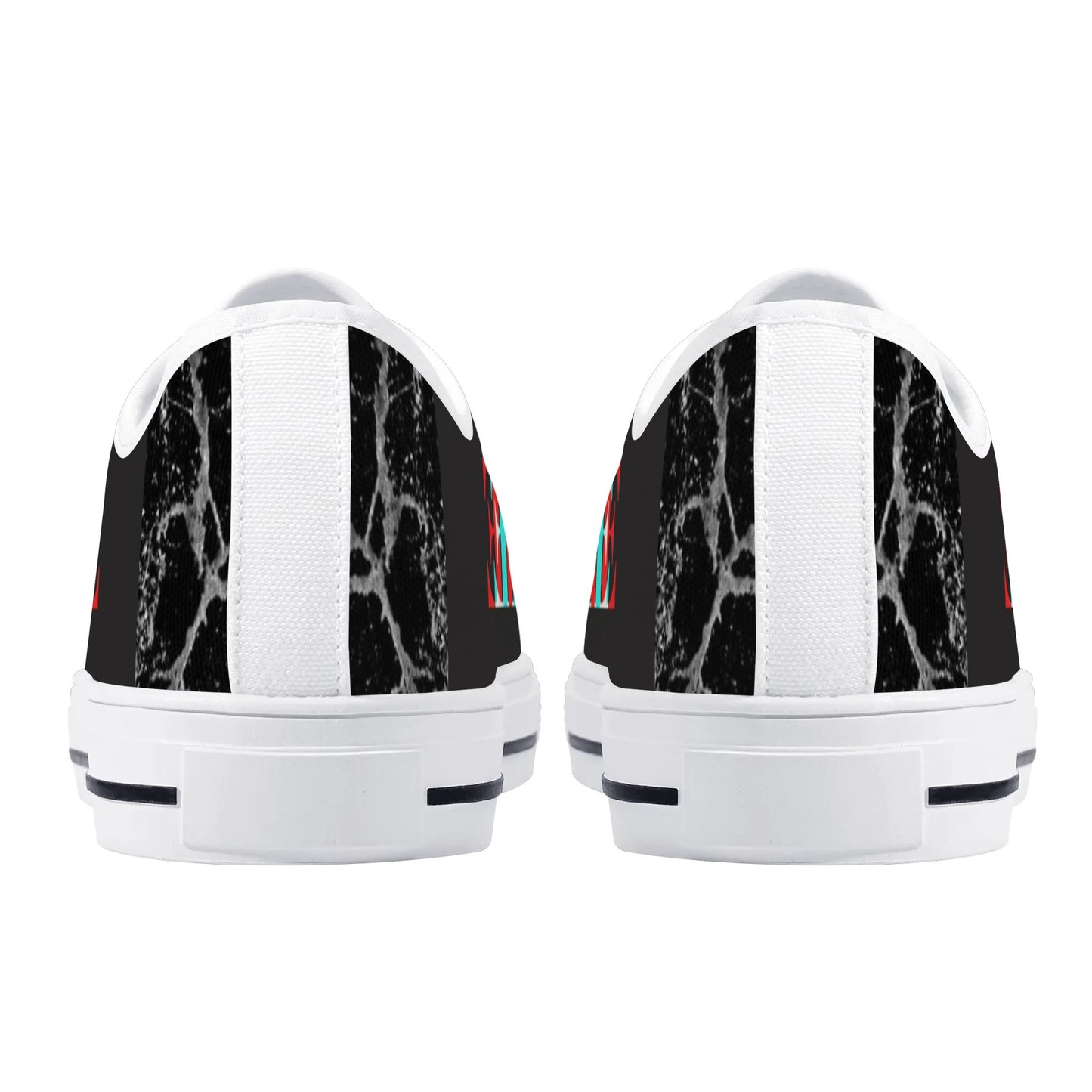 Womens Low Top Canvas Shoes - Customized Tongue