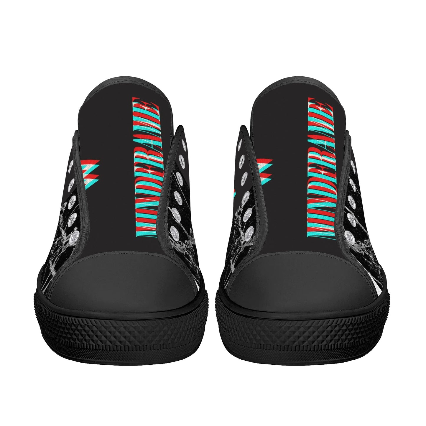 Womens Low Top Canvas Shoes - Customized Tongue