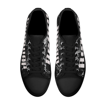 Mens Rubber Low Top Canvas Shoes