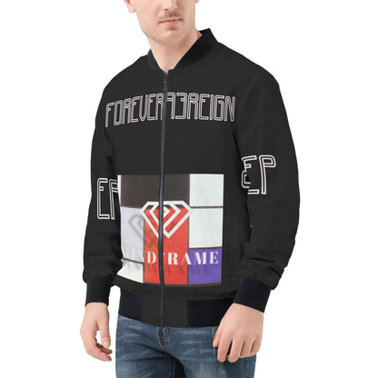 Mens All Over Print Zip Bomber Jacket