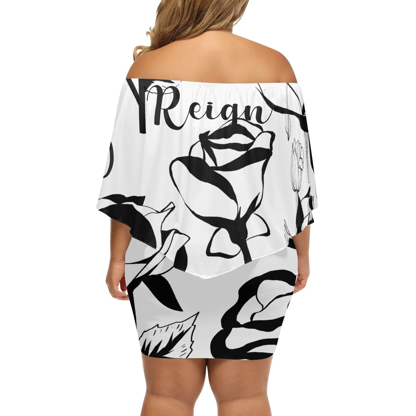Womens Off The Shoulder Wrap Dress