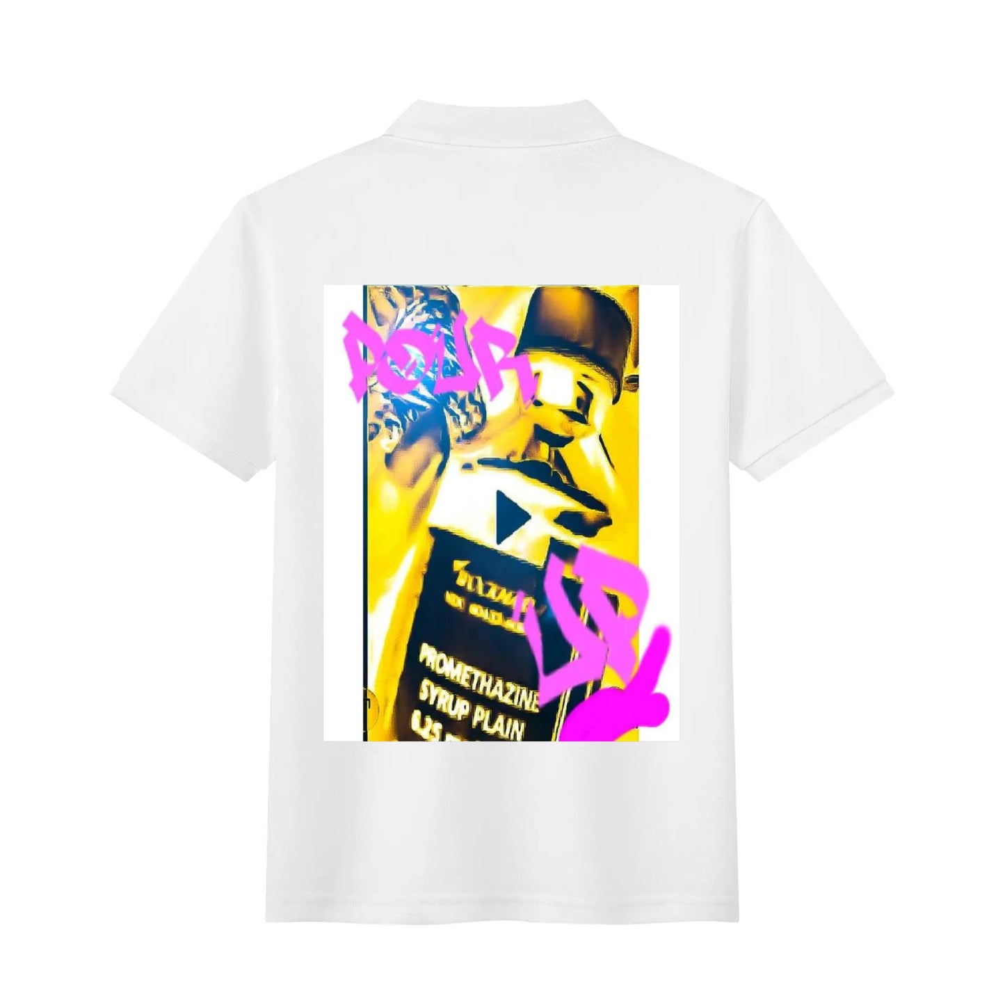 Unisex Adult Half printed Cotton Polo Shirt