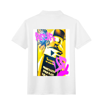 Unisex Adult Half printed Cotton Polo Shirt