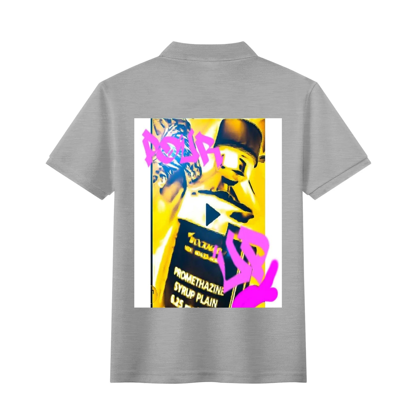 Unisex Adult Half printed Cotton Polo Shirt