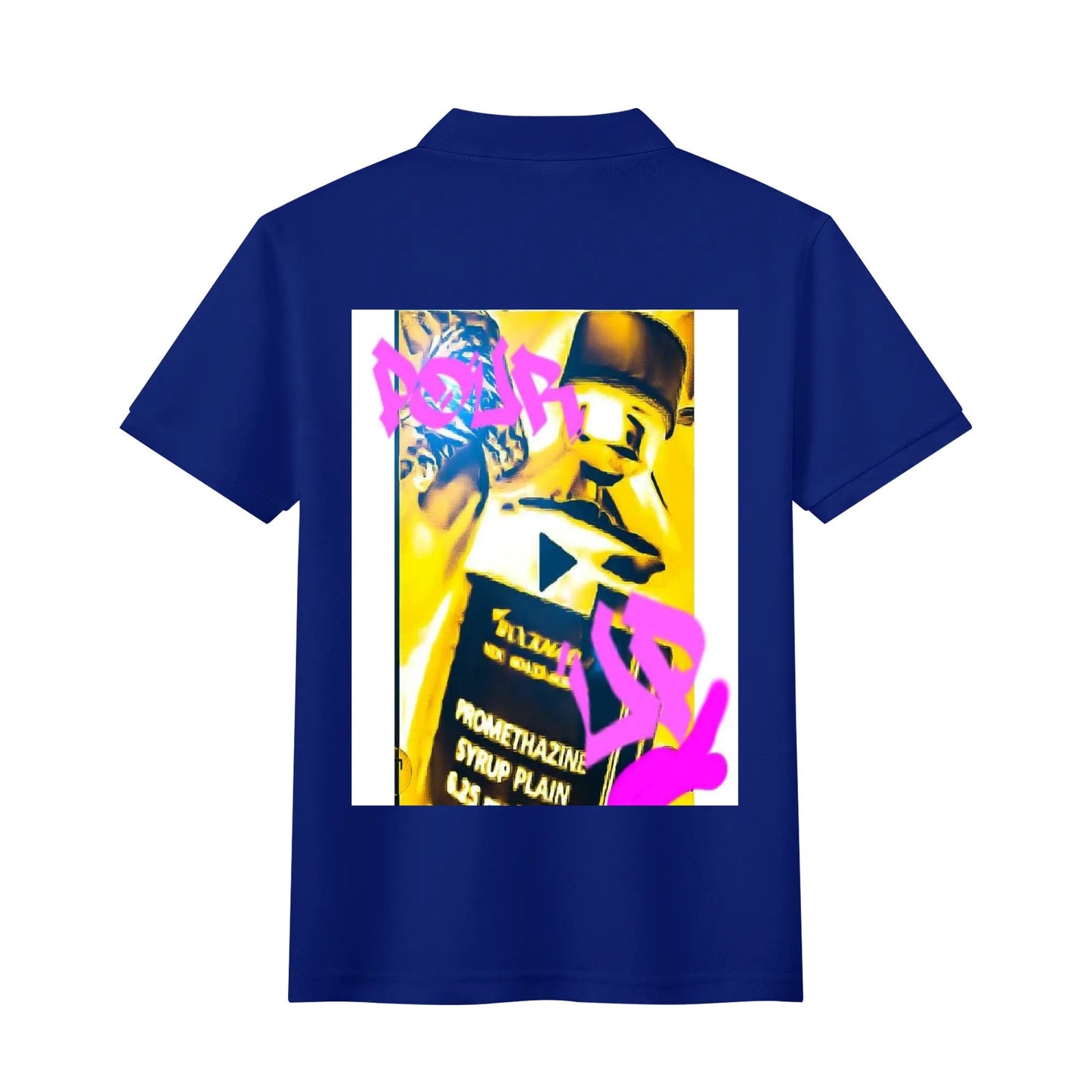 Unisex Adult Half printed Cotton Polo Shirt