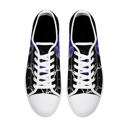 Womens Low Top Canvas Shoes - Customized Tongue