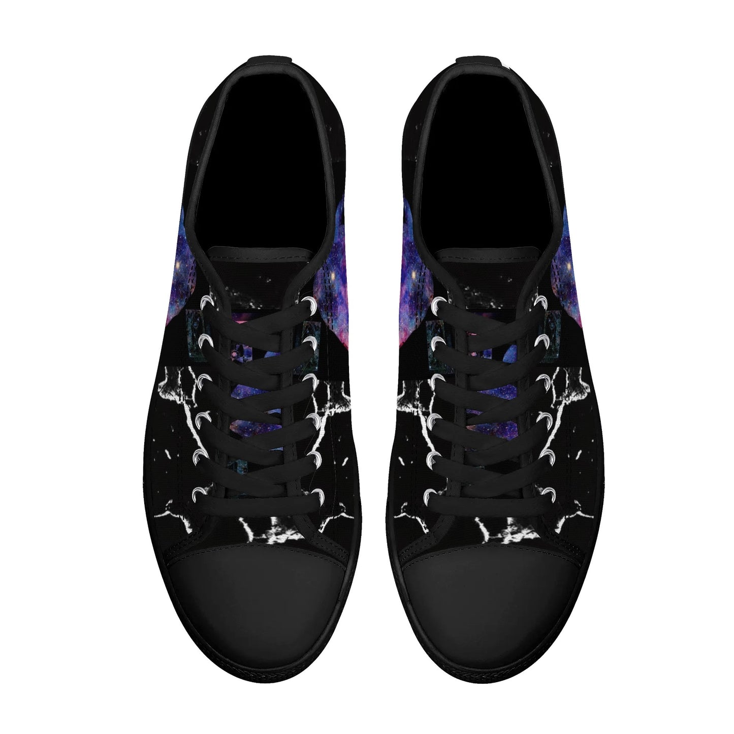 Womens Low Top Canvas Shoes - Customized Tongue