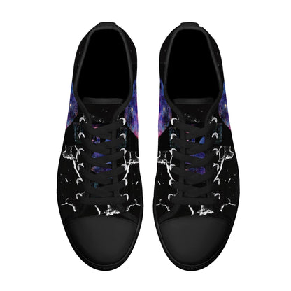 Womens Low Top Canvas Shoes - Customized Tongue