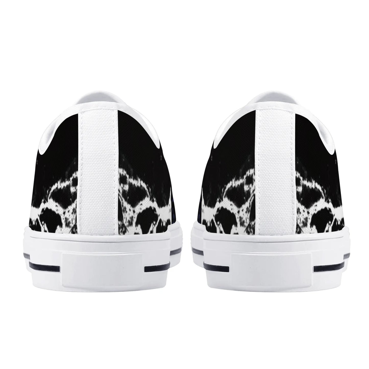 Womens Low Top Canvas Shoes - Customized Tongue