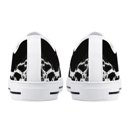 Womens Low Top Canvas Shoes - Customized Tongue