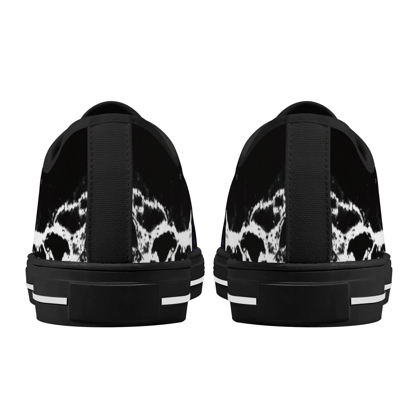 Womens Low Top Canvas Shoes - Customized Tongue