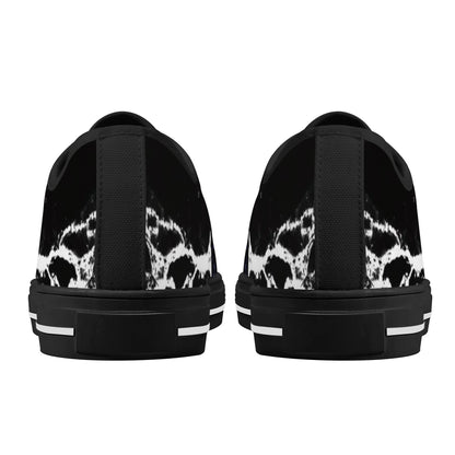 Womens Low Top Canvas Shoes - Customized Tongue