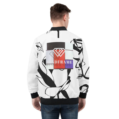 MindFrame P Mens All Over Print Zip Bomber Jacket