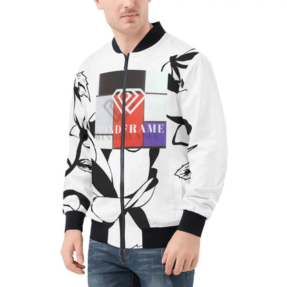 MindFrame P Mens All Over Print Zip Bomber Jacket