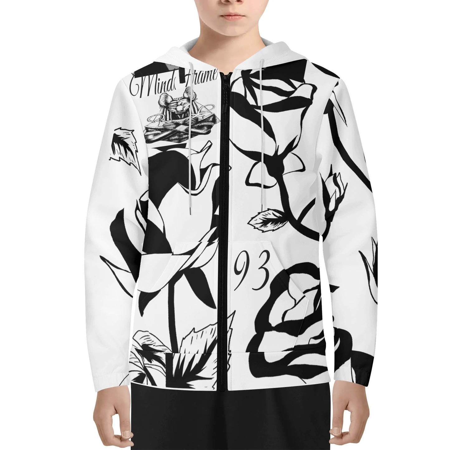 MindFrame P - Youth Lightweight Zipper Jumper Sweatshirt Hoodie