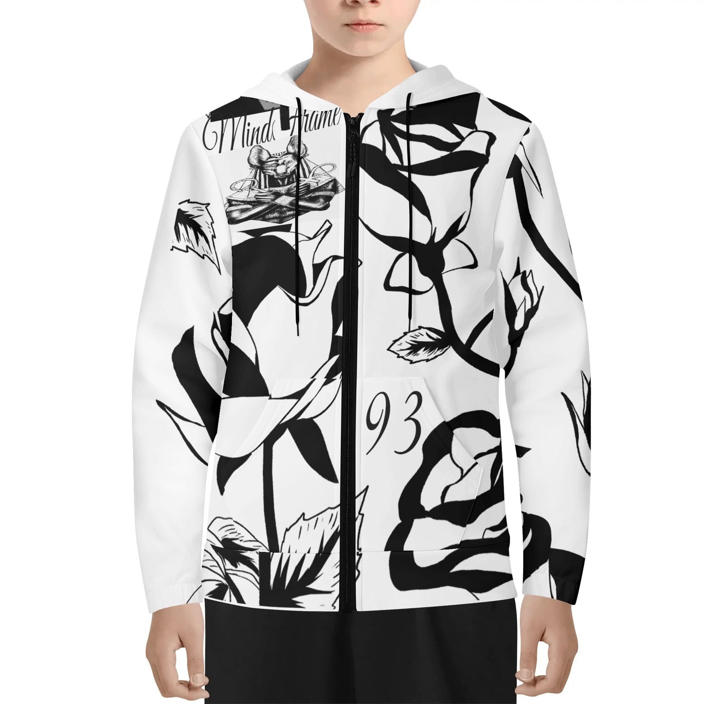 MindFrame P - Youth Lightweight Zipper Jumper Sweatshirt Hoodie