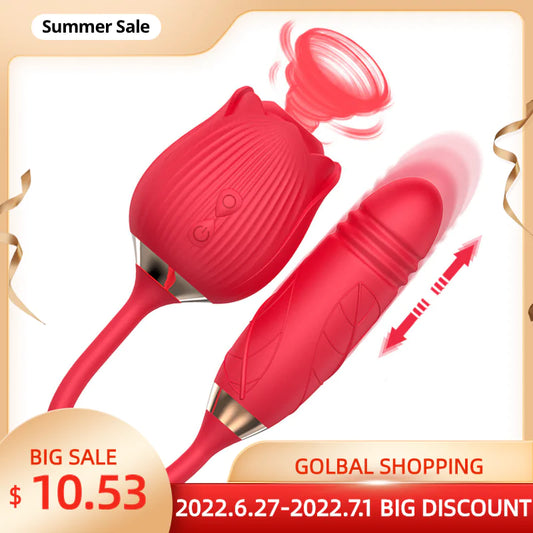 Rose Shape Tongue Vibrator