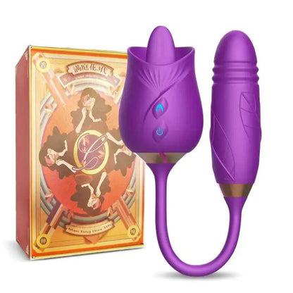 Rose Shape Tongue Vibrator