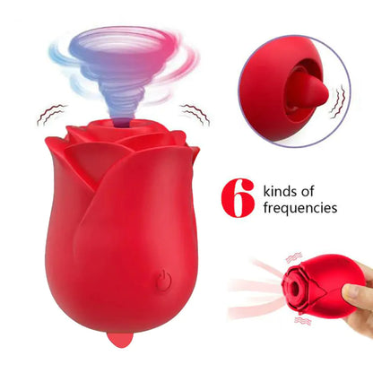 Rose Shape Tongue Vibrator