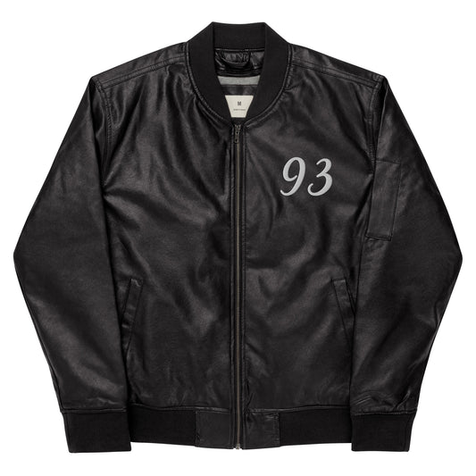 Leather Bomber Jacket