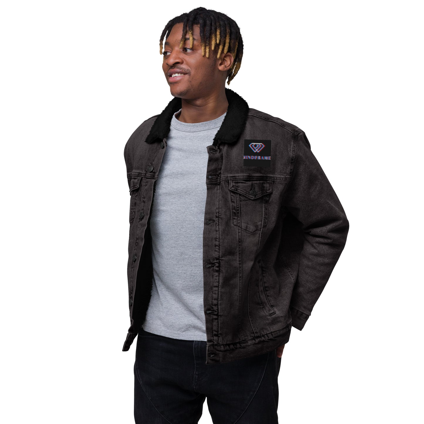 Unisex denim sherpa jacket